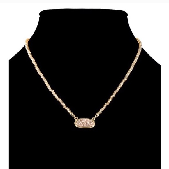 ✨Last One✨ Black Druzy Pendant with Glass Beads - Picture 3 of 4